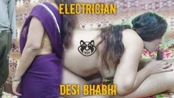 Desi Bhabhi Fucked Hard by Indian Electrician with Big Cock - Tight Pussy Action - veryfreeporn.com - India - Pakistan on freevids.org