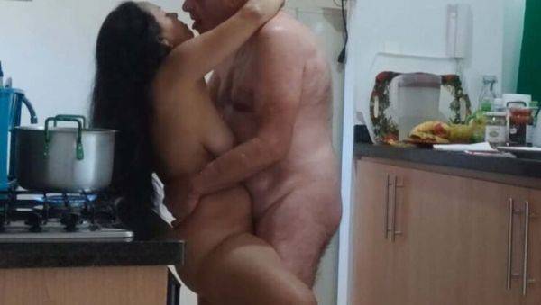 Hot Couple Garabas and Olpr Enjoy Cumming for Dessert in the Kitchen - 4K HD - xxxfiles.com on freevids.org