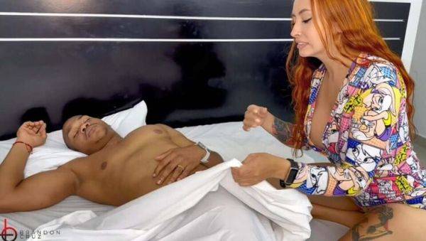 Horny Stepsister Wakes Up and Fucks Stepbrother's Big Cock - Andrea Castro & Brandon Cruz - porntry.com - Colombia on freevids.org