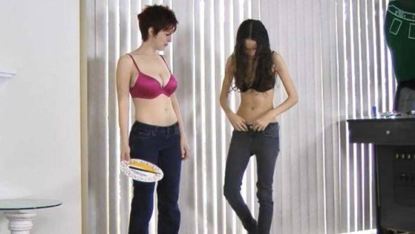 Hot Stripscotch Game with Ryanne Lazerbunny - Big Tits, Brunette, and Lesbian Fun - veryfreeporn.com on freevids.org