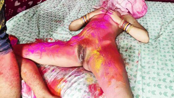 Holi Festival Fun: Desi Sali Gets Pounded Hard in Doggystyle by Jija - veryfreeporn.com - India on freevids.org