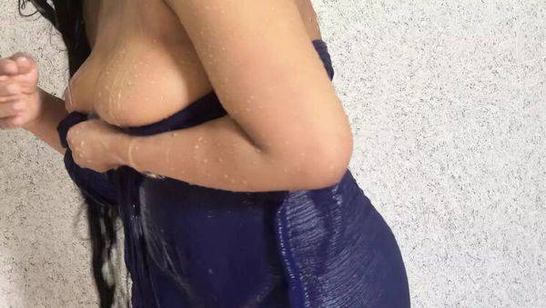 Tamil Beauty with Huge Natural Tits Bathing Scene - Full HD Video - porntry.com - Sri Lanka on freevids.org