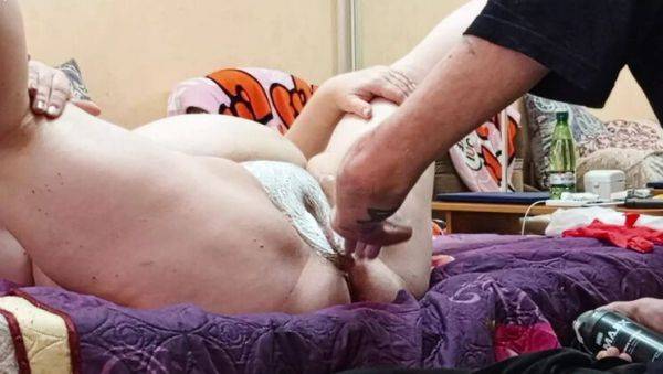 Shaved MILF Mother-in-Law Gets Fisted & Squirts Hard - Homemade Russian BBW - porntry.com - Russia on freevids.org