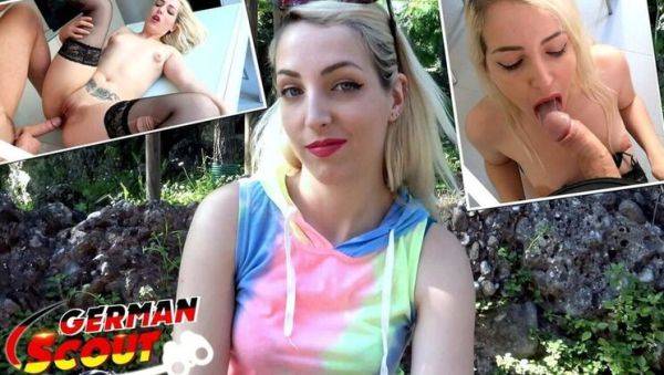 German Scout Fucks Blonde Teen Liz Rainbow - Round Ass Doggystyle & Facial Cumshot - porntry.com - Germany on freevids.org