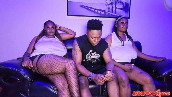 Big Boobs Movie Night with Afro Fuck Queens - Uncut Threesome & Blowjob - xxxfiles.com - Nigeria on freevids.org