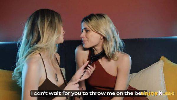 Angelique Lapiedra Dominates Ada Lapiedra in Steamy Lesbian BDSM with Corset and Leash - veryfreeporn.com on freevids.org