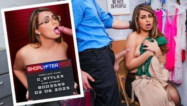 Desperate Librarian Caught Shoplifting Gets Sexy Cavity Search by Cops - Nicky Rebel & C. StyleX - veryfreeporn.com on freevids.org