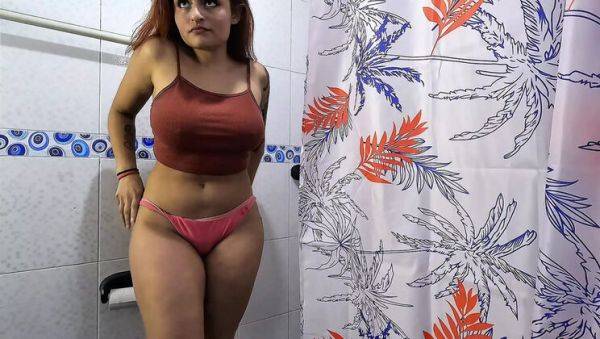 Horny Colombian Cousin Begs For Cum in Shower - POV Doggystyle - porntry.com - Colombia on freevids.org