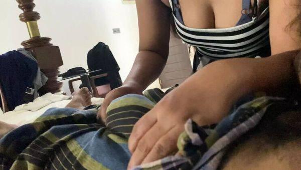 Wife's Sister Sneaks In Room, Takes Husband's Cock Between Her Big Natural Tits - Arabicqueen Cheating Fun - porntry.com - Sri Lanka on freevids.org
