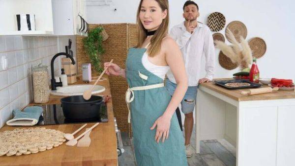 Big Boobs Stepsister Seduces Hungry Stepbro in Kitchen - Alex Spitter & Amalia Devis - veryfreeporn.com on freevids.org