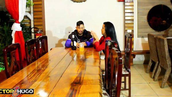 Hot Brunette Wife Blows Friend While Hubby Watches - Exclusive HD Threesome - porntry.com on freevids.org