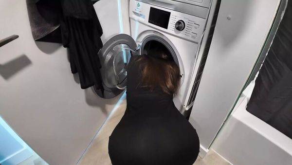 HotsyTotsy Stuck in Washing Machine - Big Dick Creampie Fuck for Horny Ukrainian Teen - porntry.com - Russia - Ukraine on freevids.org