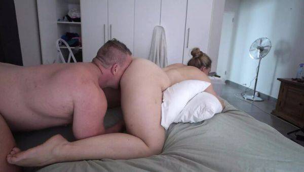 Hot MILF Pegging His Ass While He Fucks Her Tight Pussy to Amazing Cumshot - porntry.com - South Africa on freevids.org