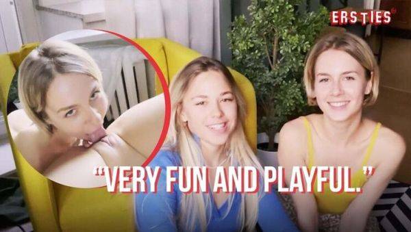 Blonde German Lesbians Alecia & Selvaggia Reunite for Hot Pussy Eating Playtime - xxxfiles.com - Germany on freevids.org