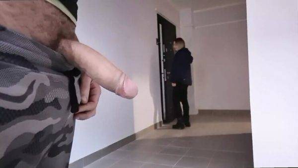 Hot MILF Neighbor Catches Man Stroking His Big Cock in Car - Public Flashing & Surprise Handjob - veryfreeporn.com on freevids.org