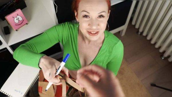 Hot Redhead Toma Mur Sucks Dick for Cum Sauce on Chips - POV Blowjob & Deepthroat - veryfreeporn.com - Russia on freevids.org