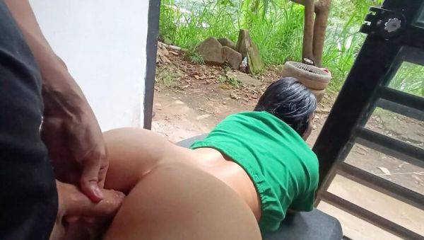 Hot Latina Neighbor Fucks Me Rough in the Garden - Anal Creampie & Big Ass Action! - veryfreeporn.com - Colombia on freevids.org