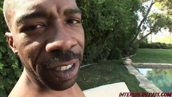 Busty Blonde MILF Whitney Fears Takes BBC By The Pool - Doggy & Facial - porntry.com on freevids.org