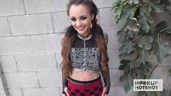 Goth Latina Holly Hendrix Takes Rough Anal & Sloppy Blowjob in Wild 4K Scene - porntry.com on freevids.org