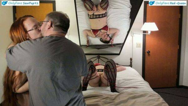 Hot Wife Tied Up & Gifted to Hubby for Valentine's Day - Cuckquean Bondage Fuck - porntry.com - Usa on freevids.org