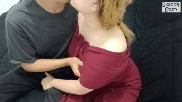 Sexy BBW Asian Stepmom in Red Shirt Fucks Step Son - Homemade Indonesian Hijab Porn - veryfreeporn.com - Japan - Indonesia on freevids.org