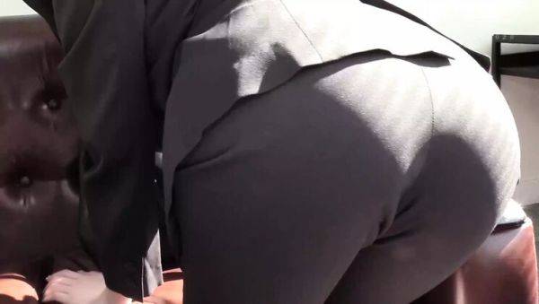 Office Boss Sara Haneda Gets Facial & Cumshot in Standing Fuck - Low Angle Panty Flash - veryfreeporn.com on freevids.org