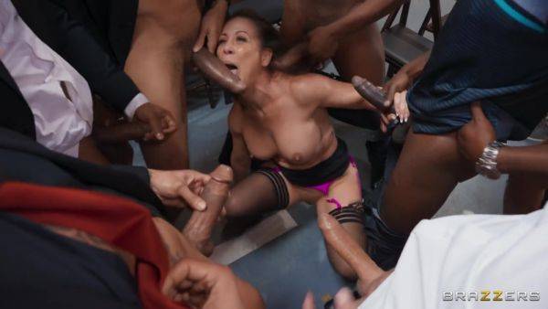 Twelve Horny Men - Cherie Deville - videomanysex.com on freevids.org