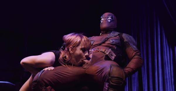 Sensual redhead devours DeadPool's huge dick in extreme role play XXX - alphaporno.com on freevids.org