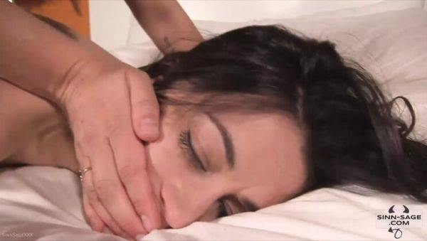 Sinn Sage Ties Up Georgia Jones & Fingers Her Wet Pussy - Lesbian Dildo Fuck - xxxfiles.com - Georgia on freevids.org