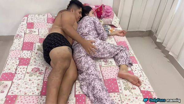 Stepmom Shares Bed with Stepson - Big Tits Latina Can't Resist His Hard Cock - xxxfiles.com - Colombia on freevids.org