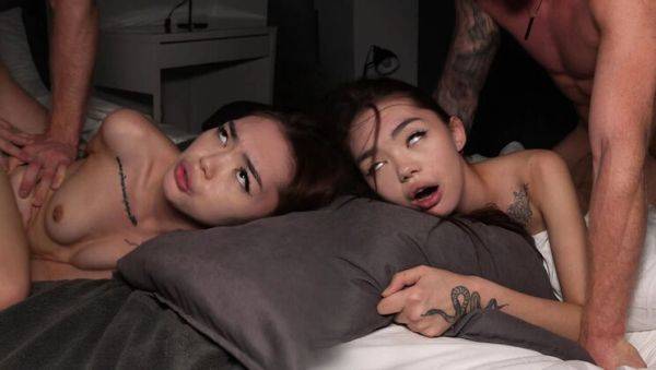 Hot Asian teen takes huge cock in her tight pussy - rough fuck & moaning - xxxfiles.com - Russia on freevids.org