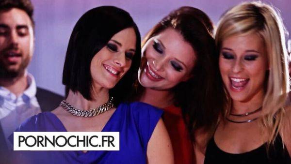 Hot Brunette Claire Castel Gangbanged by 4 Guys - Rough DP & Anal Orgy - veryfreeporn.com - France on freevids.org