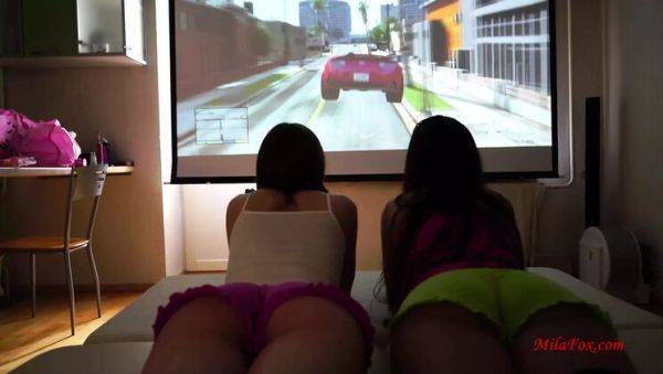 Hot Threesome Fun with Lisichka Mila Fox & Friends - Cum Play GTA5 Sex Game! - veryfreeporn.com on freevids.org