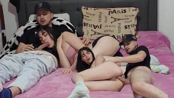 Laura in Sexy Pajamas Fucks Her Guest Hard - Doggystyle & Cowgirl Action! - porntry.com - Colombia on freevids.org