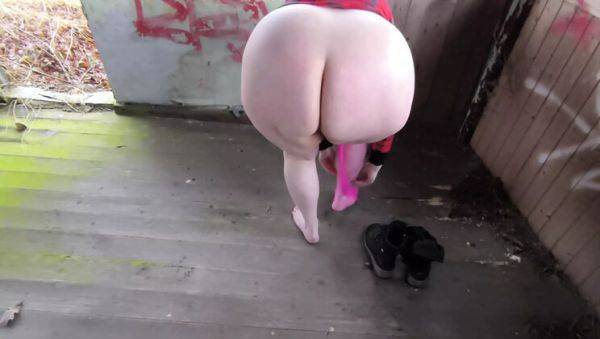 Busty German Babe Spanked Hard in Fishnets - Outdoor BDSM & Public Humiliation - porntry.com - Germany on freevids.org