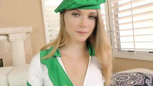 Horny Teen Hannah Hays in Cute Scout Outfit Sucks Dick & Takes Cum in Mouth - porntry.com on freevids.org