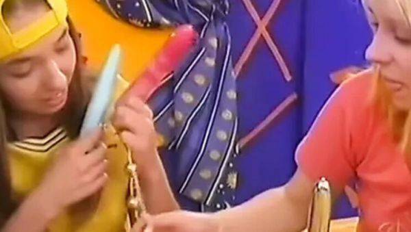 Hot teen threesome with Meri - young 19yo cuties get wild - porntry.com on freevids.org