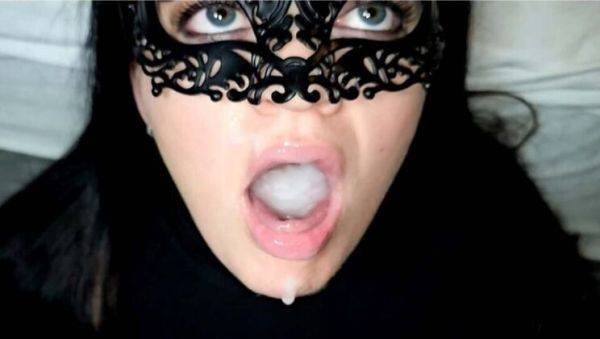 Amateur MILF Millie Fox Swallows Huge Cum Load After 2 Days - Homemade Blowjob & Cum in Mouth - porntry.com on freevids.org