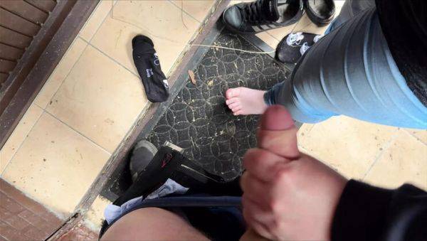 Sexy German MILF Gets Milked Hard in Basement - Foot Worship & Cum on Feet - porntry.com - Germany on freevids.org