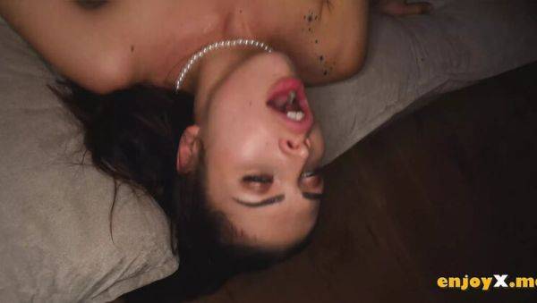 Macarena Lewis Gives Insane Blowjob & Takes Creampie - First Time 4K Porn - porntry.com on freevids.org