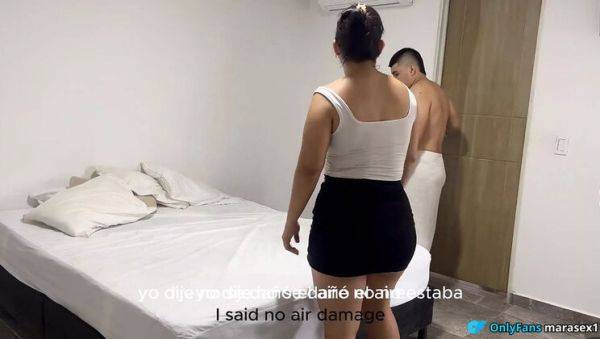 Hot Latina Maid Gives Amazing Blowjob and Fuck in POV - porntry.com - Colombia on freevids.org