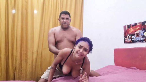 Lesbian Teen Gives Me Anal and Blowjob - Petite Brazilian with Colored Hair - porntry.com - Brazil on freevids.org