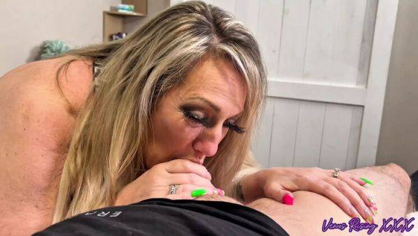 Blonde MILF Venus Rising Gets Huge Facial Cumshot - Big Natural Tits POV - veryfreeporn.com - Usa on freevids.org