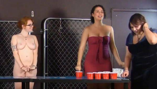 Hot Lesbian Strip Game - Round 2 with Big Tits Teens Aften Opal & Zayda J - porntry.com on freevids.org