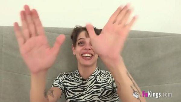 Iris Teen Takes Her First Huge Cock - Amateur Blowjob with Big Dick - xxxfiles.com - Spain on freevids.org