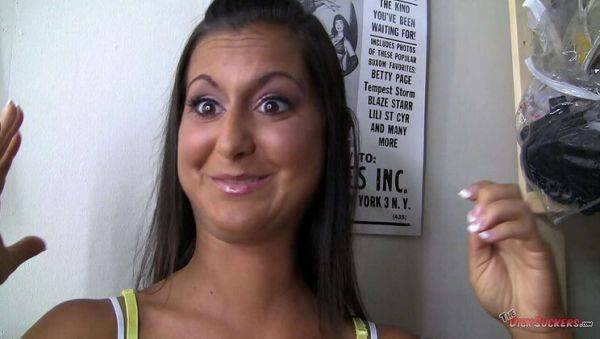 Cassidy Morgan POV Blowjob - Amateur Brunette Gets Messy Facial - xxxfiles.com on freevids.org