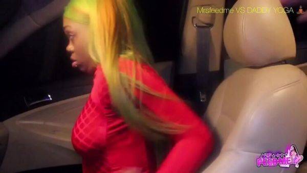 Teen Ebony with Big Booty Rides BBC in Hot Car Hookup - veryfreeporn.com on freevids.org