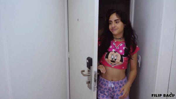 Skinny Teen Addicted to Her Phone Gets Fucked Hard in Gym - Facial Finish - porntry.com on freevids.org