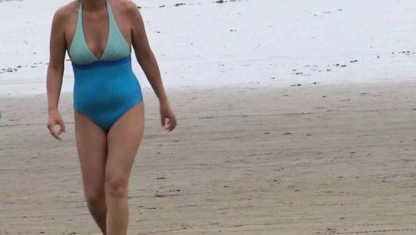 Hot Blonde Stepmom Fucks Stepson First Time on Beach - Ardientes69 - porntry.com on freevids.org