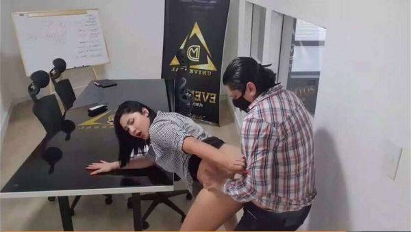 Office Boss Gets Wild Fuck From Coworker After Work Meeting - Martinasmith - porntry.com on freevids.org